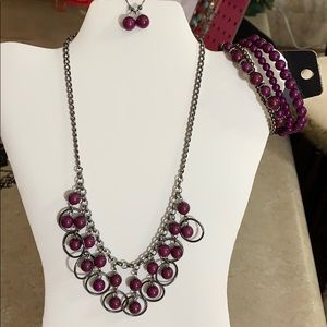 Necklace and matching bracelet